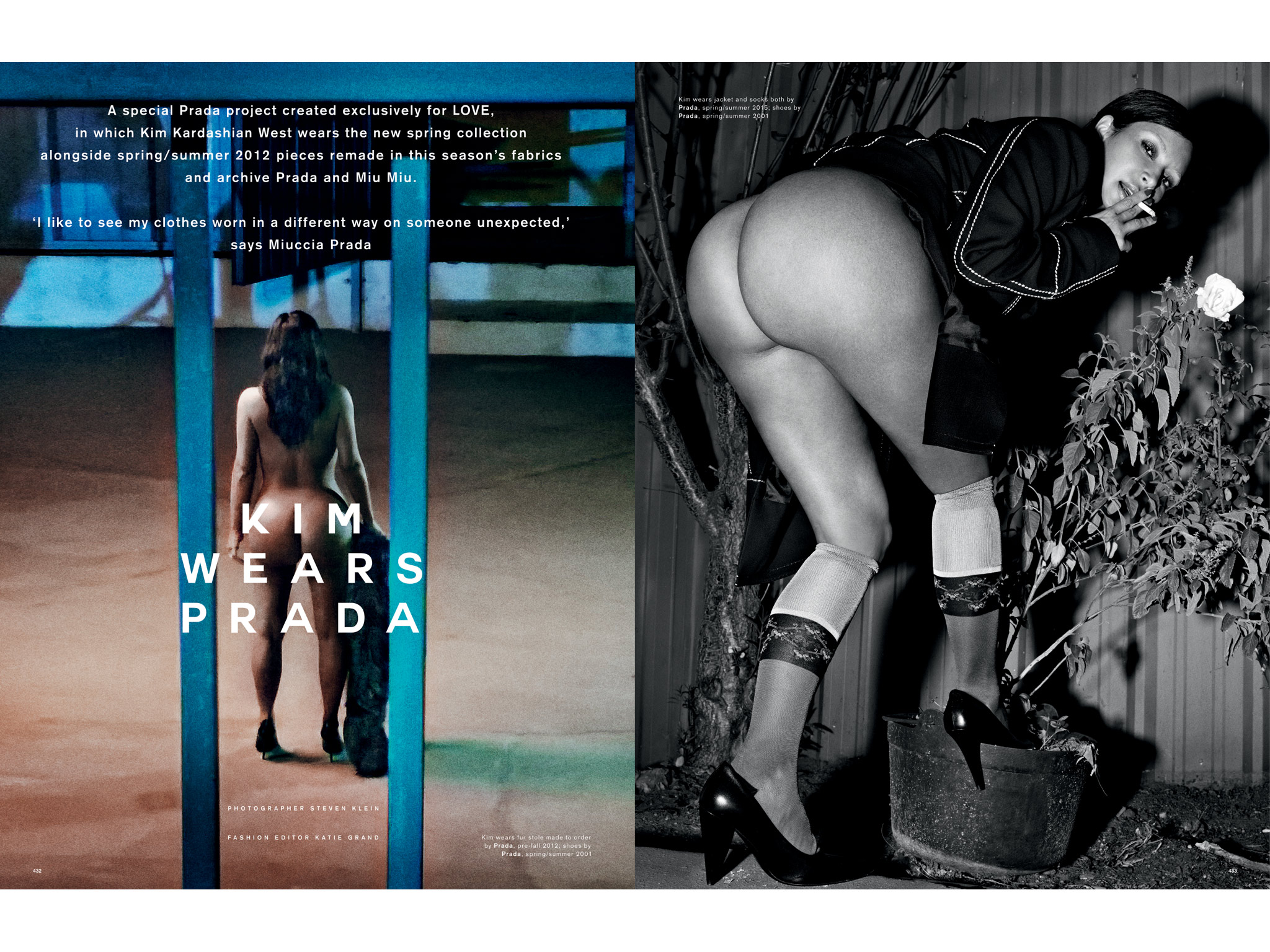 Kim Kardashian desnuda en Love Magazine