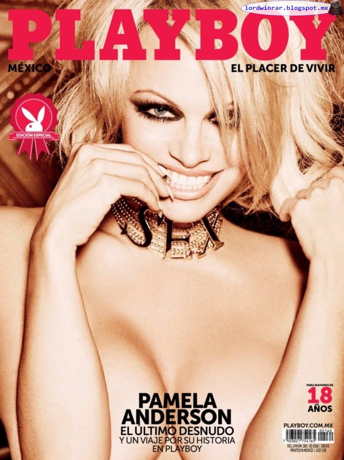 Pamela Anderson en Playboy (febrero 2016)