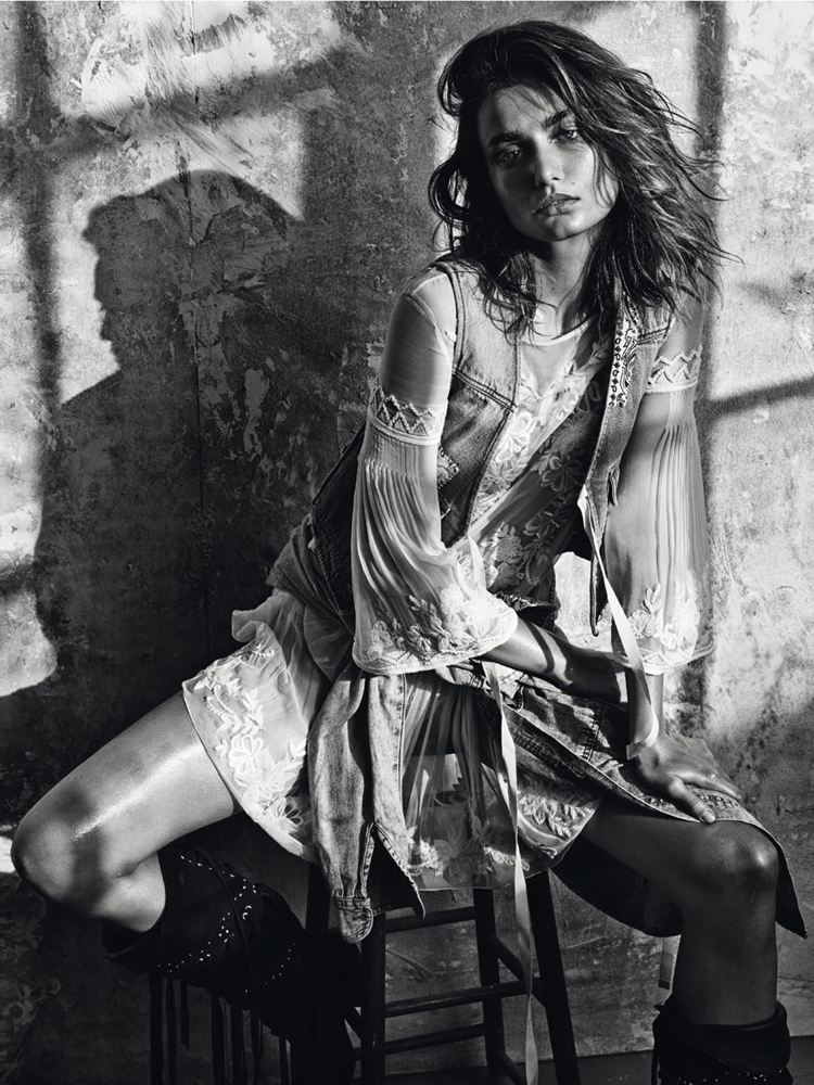 Андреа Диакону в фотосессии Vogue Paris (март 2015) 