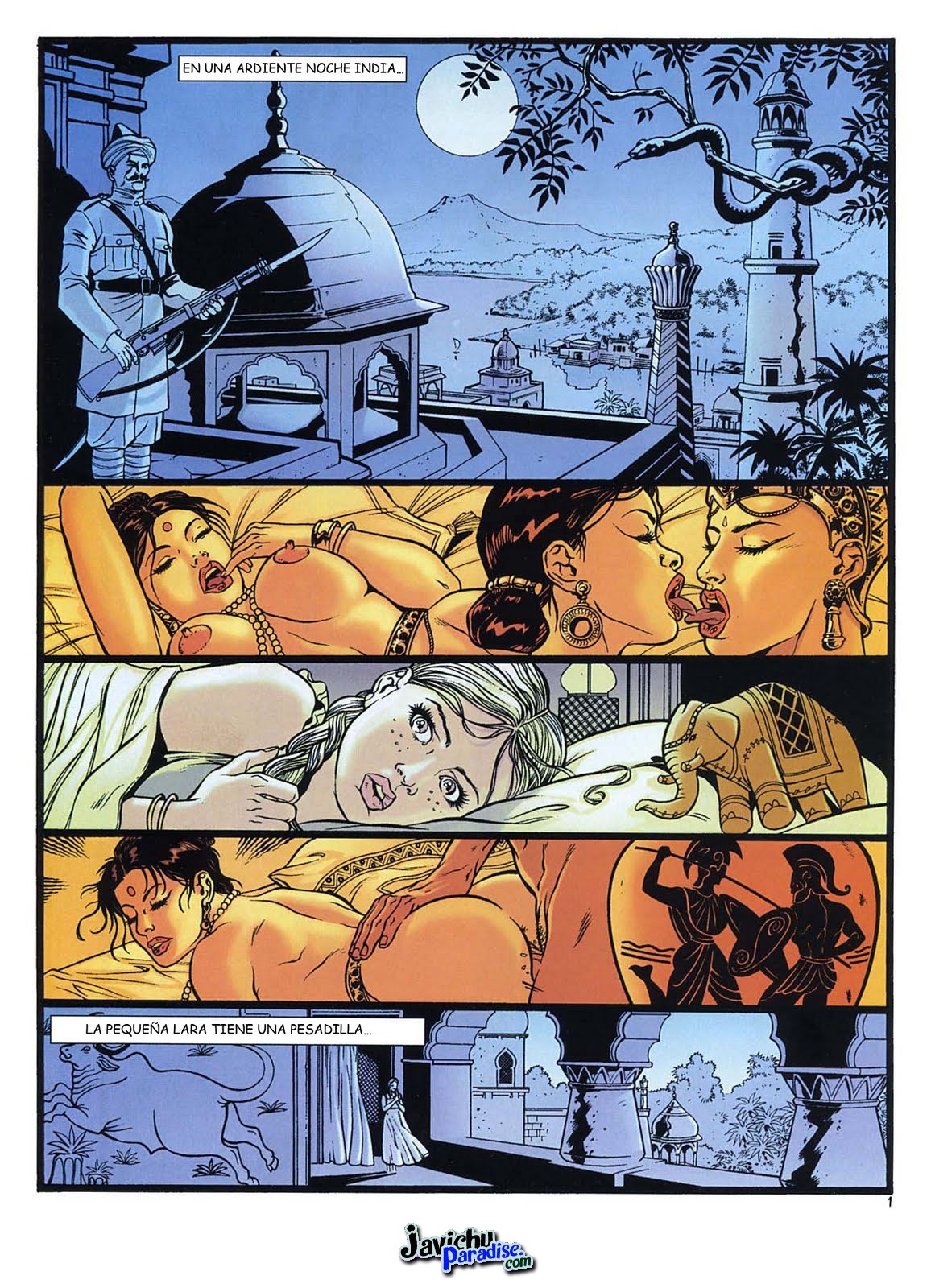 ComicsXXX Aventura Sexual con Lara y Amazonas(Muy Caliente)