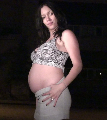 DriveByGirls.com - Very pregnant and horny
