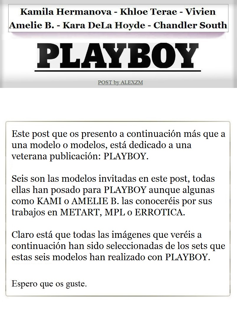 Playboy models by Alexzm.
