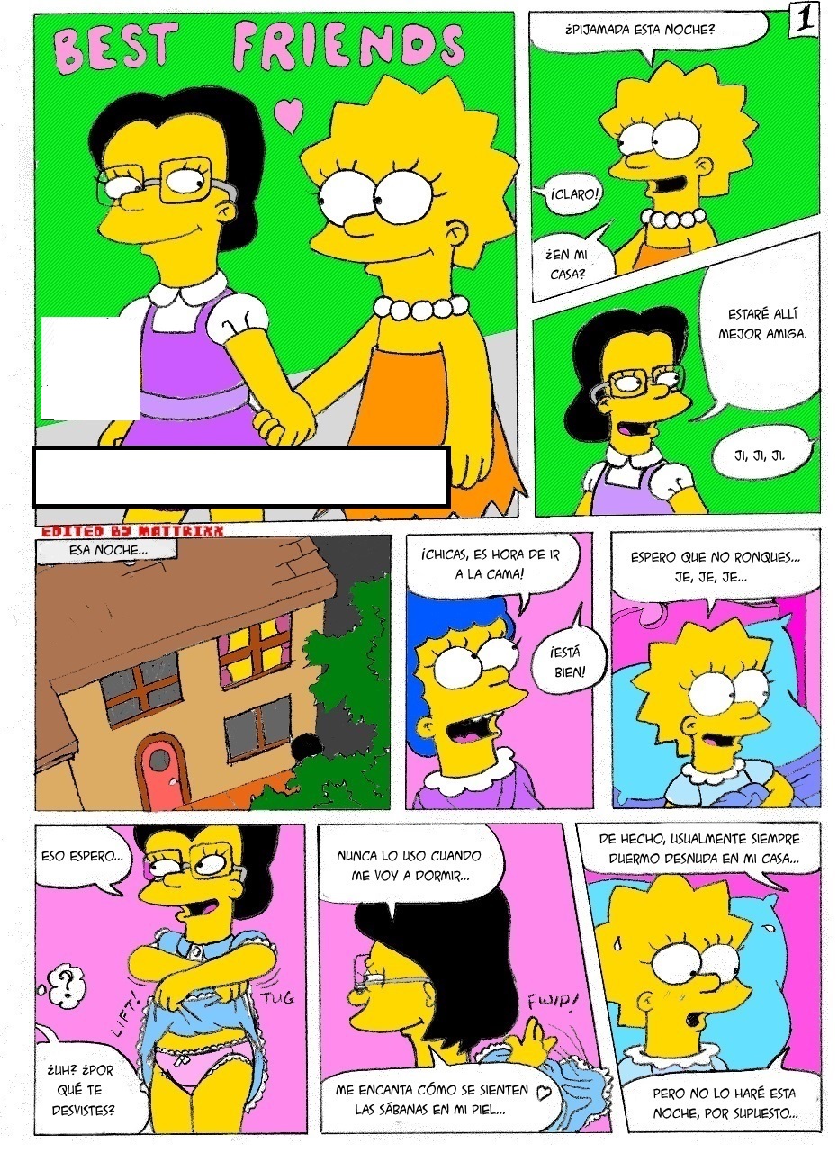 Bart et Lisa Simpson porno Comics