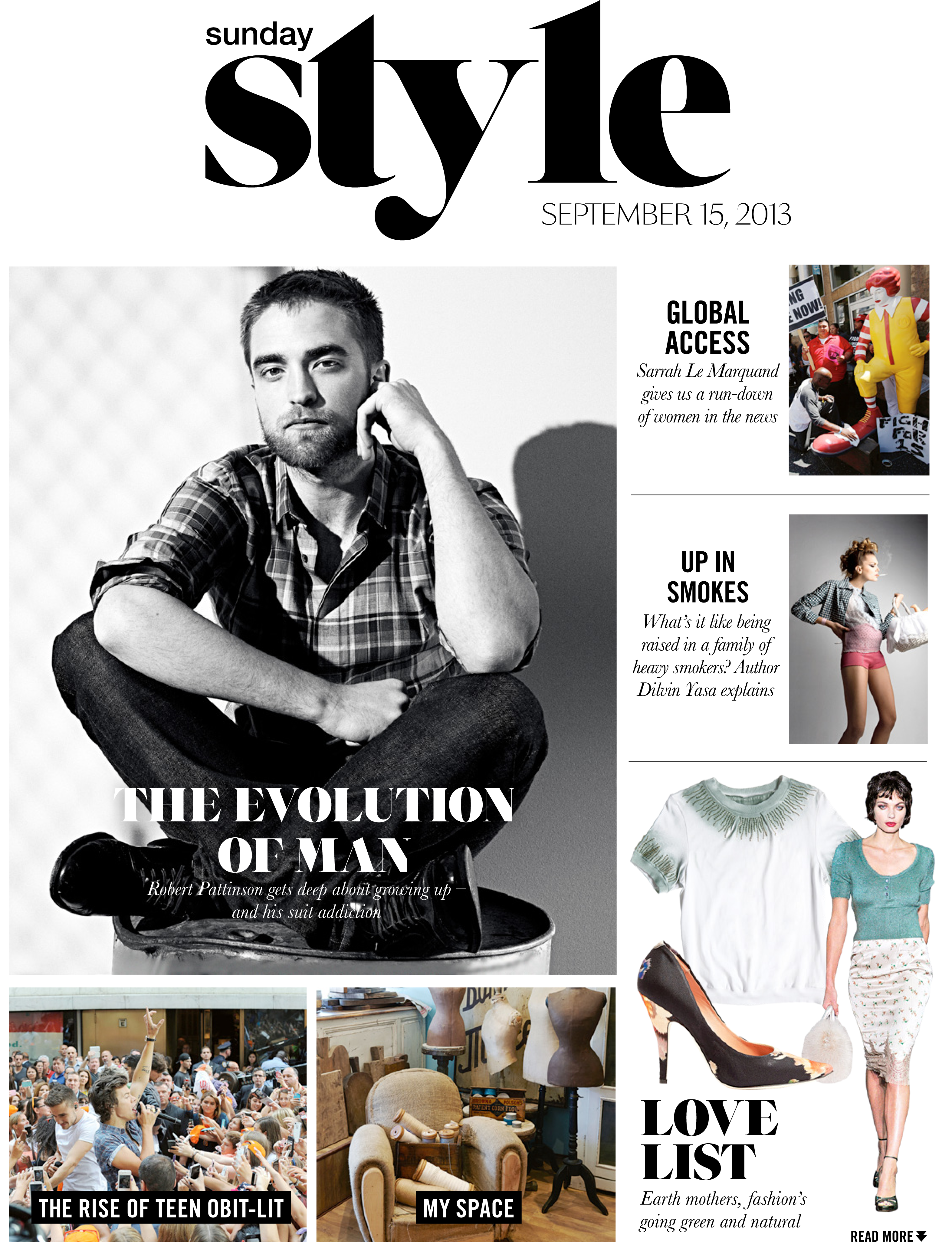 Robert Pattinson Australia » Blog Archive » DiorRob: Sunday Style HQ ...