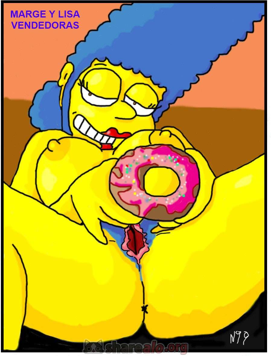 Marge y Lisa vendedoras de donas 4